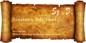 Szeibert Dániel névjegykártya