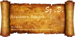 Szeibert Dániel névjegykártya