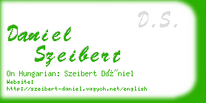 daniel szeibert business card